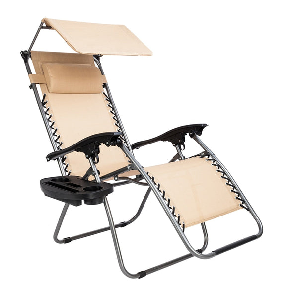 Zero Gravity Canopy Folding Chair-TopOnlineBargains.Com