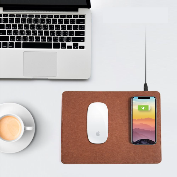 Mouse Pad with Integrated Phone Charger-TopOnlineBargains.Com