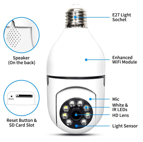 2x Smart Camera Lightbulb-TopOnlineBargains.Com