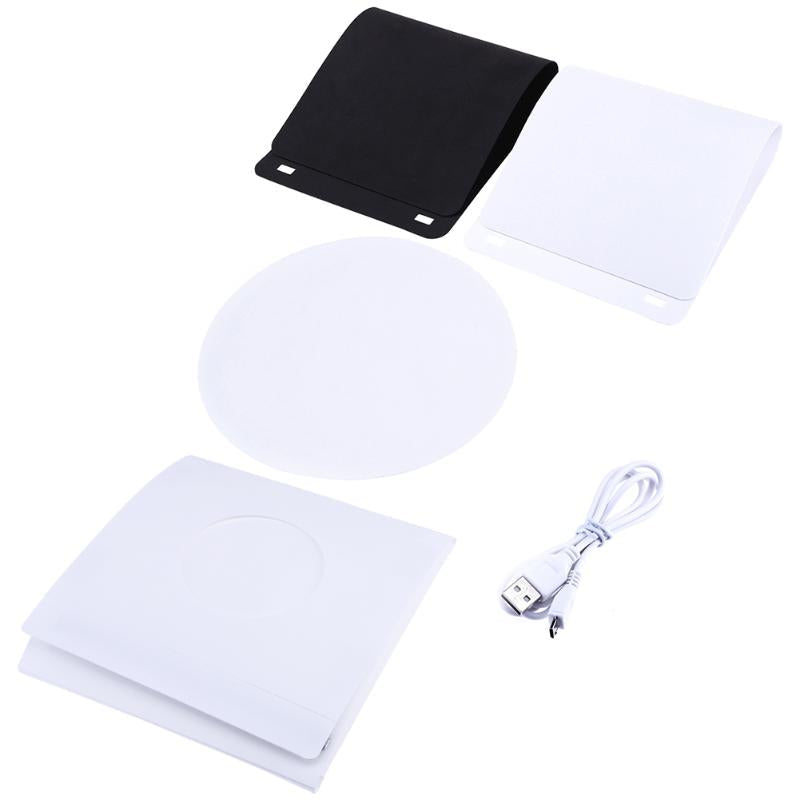 Mini Photo Studio Backdrop Box with LED Photo Studio Folding Light ...