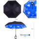 Windproof Reverse Folding Double Layer Inverted Umbrella w/ C-Hook-TopOnlineBargains.Com