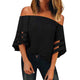Womens Off Shoulder Mesh Blouse-TopOnlineBargains.Com