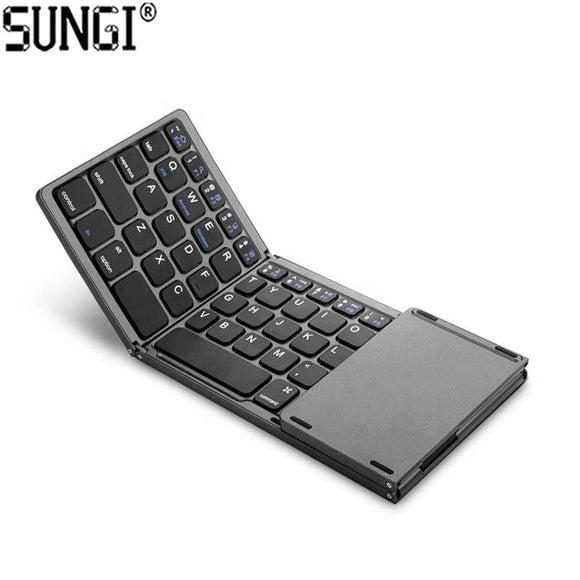Foldable Bluetooth Keyboard with Touchpad-TopOnlineBargains.Com