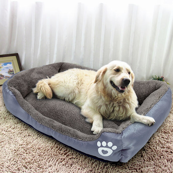 Warm Fleece Padded Dog Bed-TopOnlineBargains.Com
