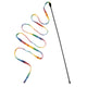 Pet Cat Toy Rainbow Stripe Cloth Feather Tease-TopOnlineBargains.Com
