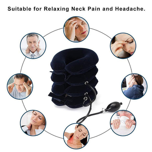 Inflatable Cervical Neck Traction Device-TopOnlineBargains.Com