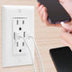 USB Wall Socket Plug 4.8A High Speed Wall Outlet-TopOnlineBargains.Com