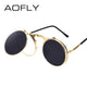 VINTAGE STEAMPUNK Sunglasses round Designer Metal OCULOS-TopOnlineBargains.Com