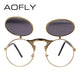 VINTAGE STEAMPUNK Sunglasses round Designer Metal OCULOS-TopOnlineBargains.Com