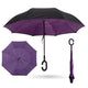 Windproof Reverse Folding Double Layer Inverted Umbrella w/ C-Hook-TopOnlineBargains.Com