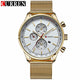 Curren Men Quartz Watch with Gold Mesh Strap-TopOnlineBargains.Com