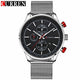 Curren Men Quartz Watch with Gold Mesh Strap-TopOnlineBargains.Com