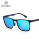 COLOSSEIN Orange Label Classic Fashion Men Sunglasses Metal Square Frame Polarized-TopOnlineBargains.Com