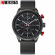 Curren Men Quartz Watch with Gold Mesh Strap-TopOnlineBargains.Com